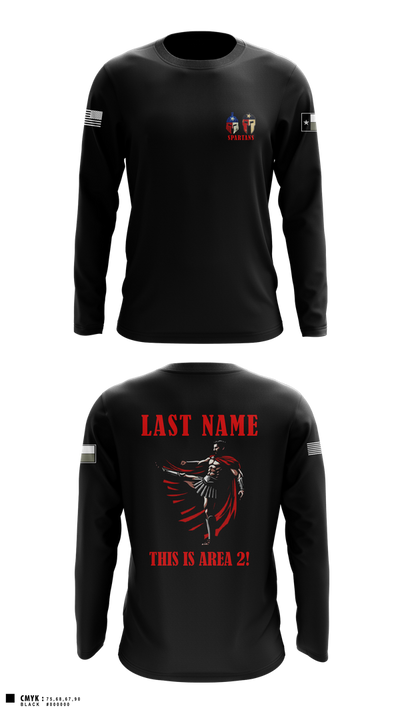 AREA 2, 12TH BN ARCG 59742931 Long Sleeve Performance Shirt 6