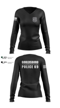 Gouldsboro Police Women's Long Sleeve V-neck Shirt - 13