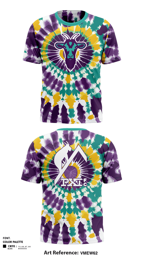 Old School Cotton Tee Tie Dye Short Sleeve Shirt-1