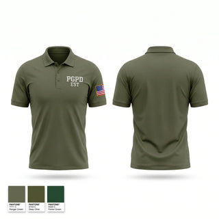 Short Sleeve Performance Polo, PGPD EST, Police, Teamtime, Team time, sublimation, custom sports apparel, team uniforms, spirit wear, spiritwear, sports uniforms, custom shirts, team store, custom team store, fundraiser sports, apparel fundraiser