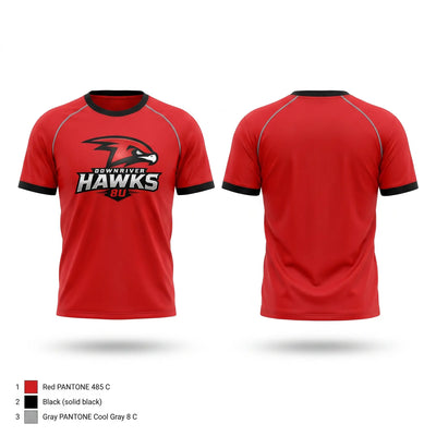 Downriver Hawks Short Sleeve Performance Shirt - 2
