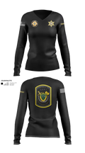C.C.S.O. CERT 25474985 Women's Long Sleeve V-neck Shirt - 100