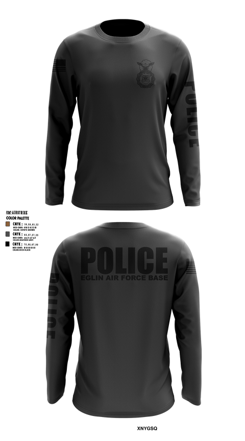 Long Sleeve Performance Shirt, 96 SFS / Eglin Police, Air Force, Teamtime, Team time, sublimation, custom sports apparel, team uniforms, spirit wear, spiritwear, sports uniforms, custom shirts, team store, custom team store, fundraiser sports, apparel fundraiser