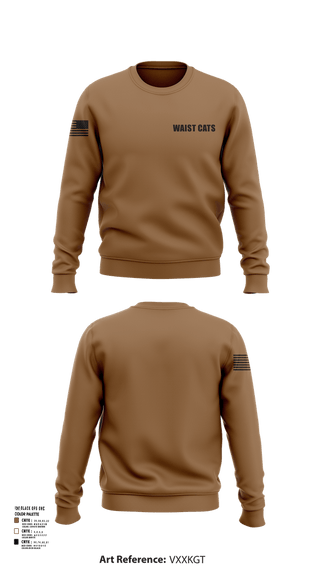 Crew Neck Sweatshirt, Waist Cats, , Teamtime, Team time, sublimation, custom sports apparel, team uniforms, spirit wear, spiritwear, sports uniforms, custom shirts, team store, custom team store, fundraiser sports, apparel fundraiser