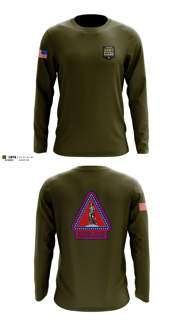 Long Sleeve Performance Shirt, Missouri Army National Guard Recruiting and Retention Battalion, National Guard, Teamtime, Team time, sublimation, custom sports apparel, team uniforms, spirit wear, spiritwear, sports uniforms, custom shirts, team store, custom team store, fundraiser sports, apparel fundraiser