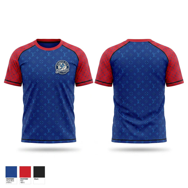 Short Sleeve Performance Shirt, Kansas City Bluebirds, Baseball, Teamtime, Team time, sublimation, custom sports apparel, team uniforms, spirit wear, spiritwear, sports uniforms, custom shirts, team store, custom team store, fundraiser sports, apparel fundraiser