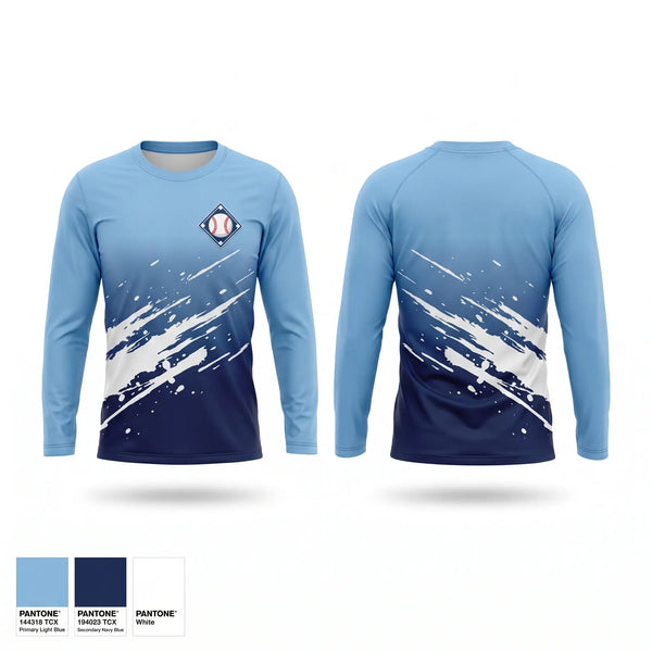 Long Sleeve Performance Shirt, Lake Shore Graysox, Baseball, Teamtime, Team time, sublimation, custom sports apparel, team uniforms, spirit wear, spiritwear, sports uniforms, custom shirts, team store, custom team store, fundraiser sports, apparel fundraiser