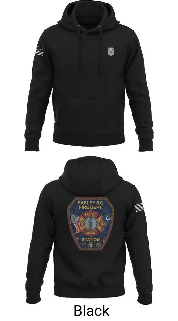 Hoodie, Easley Fire Department, Fire Department, Teamtime, Team time, sublimation, custom sports apparel, team uniforms, spirit wear, spiritwear, sports uniforms, custom shirts, team store, custom team store, fundraiser sports, apparel fundraiser