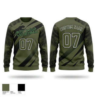Crew Neck Sweatshirt, Indy Wild, Men's Volleyball, Teamtime, Team time, sublimation, custom sports apparel, team uniforms, spirit wear, spiritwear, sports uniforms, custom shirts, team store, custom team store, fundraiser sports, apparel fundraiser