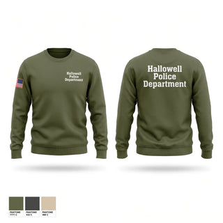 Crew Neck Sweatshirt, Hallowell Police Department, Police, Teamtime, Team time, sublimation, custom sports apparel, team uniforms, spirit wear, spiritwear, sports uniforms, custom shirts, team store, custom team store, fundraiser sports, apparel fundraiser