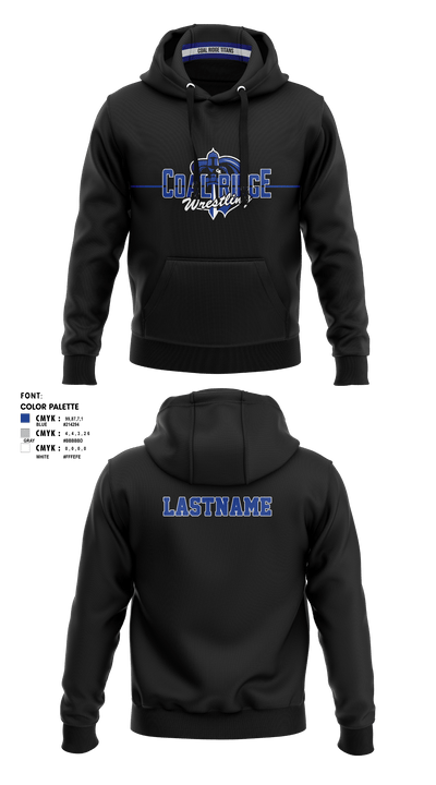Coal Ridge HS Wrestling 86453824 Hoodie - 3