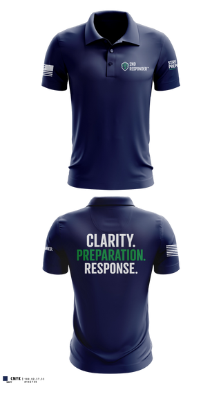Short Sleeve Performance Polo, 2ND RESPONDER, , Teamtime, Team time, sublimation, custom sports apparel, team uniforms, spirit wear, spiritwear, sports uniforms, custom shirts, team store, custom team store, fundraiser sports, apparel fundraiser