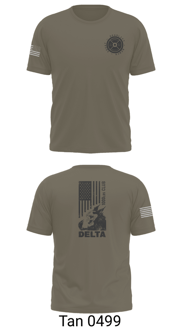 Short Sleeve Performance Shirt, Delta 5-7 ADA, Army, Teamtime, Team time, sublimation, custom sports apparel, team uniforms, spirit wear, spiritwear, sports uniforms, custom shirts, team store, custom team store, fundraiser sports, apparel fundraiser