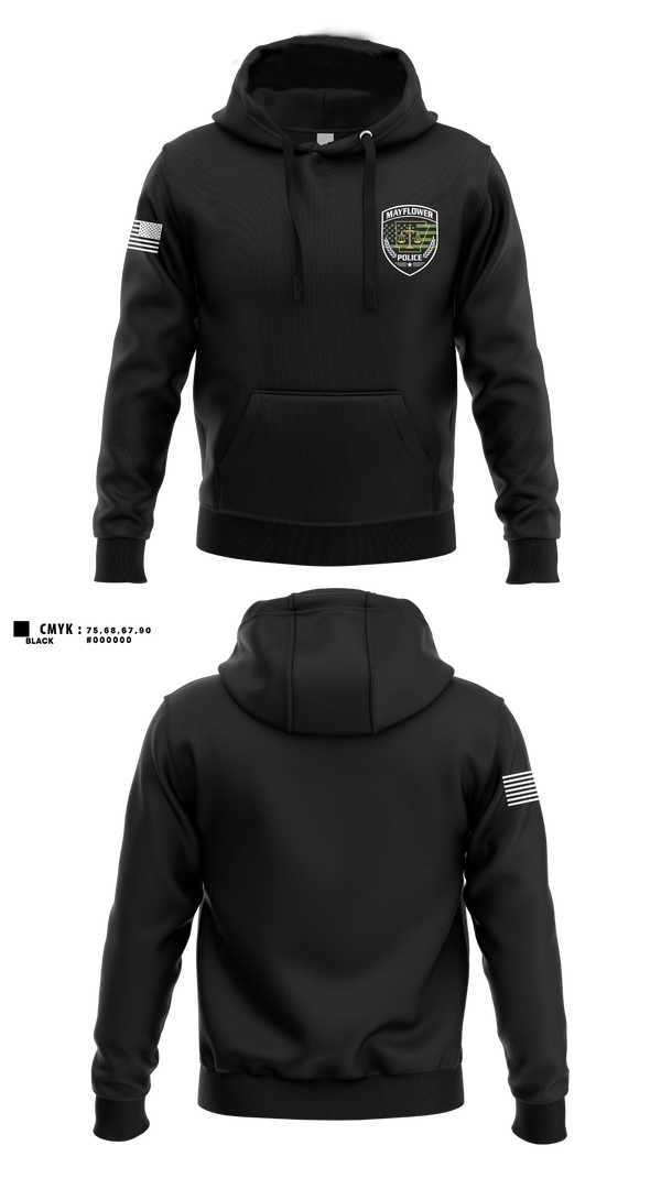 Hoodie, Mayflower Police Department, Police, Teamtime, Team time, sublimation, custom sports apparel, team uniforms, spirit wear, spiritwear, sports uniforms, custom shirts, team store, custom team store, fundraiser sports, apparel fundraiser