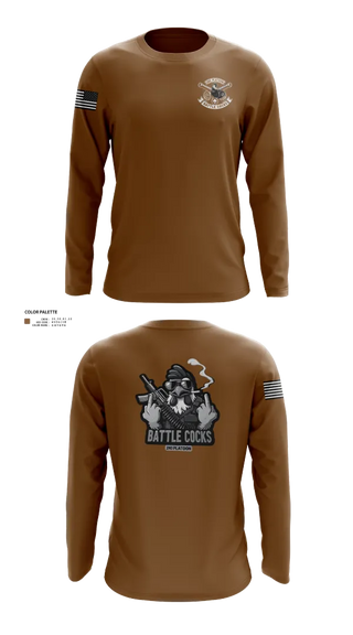 Long Sleeve Performance Shirt, BATTLECOCKS, Boldsteel, 2-32 Far., , Teamtime, Team time, sublimation, custom sports apparel, team uniforms, spirit wear, spiritwear, sports uniforms, custom shirts, team store, custom team store, fundraiser sports, apparel fundraiser
