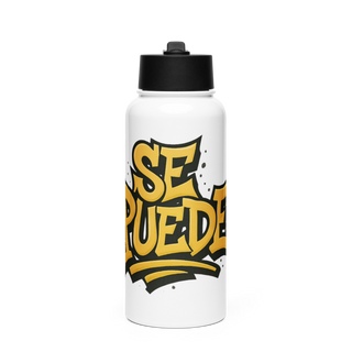 Se PuedeSe Puede Stainless Steel Water Bottle with a Straw Lid