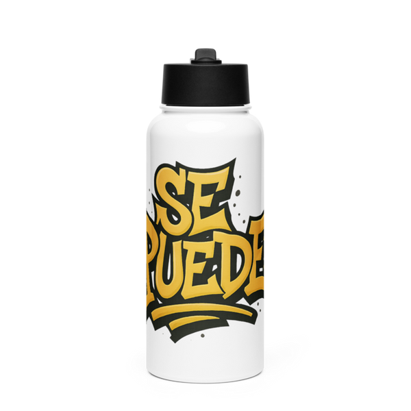 Se PuedeSe Puede Stainless Steel Water Bottle with a Straw Lid