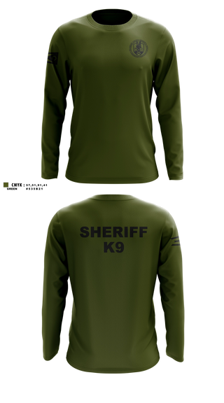 Long Sleeve Performance Shirt, Franklin County Sheriff Office K9, Police, Teamtime, Team time, sublimation, custom sports apparel, team uniforms, spirit wear, spiritwear, sports uniforms, custom shirts, team store, custom team store, fundraiser sports, apparel fundraiser