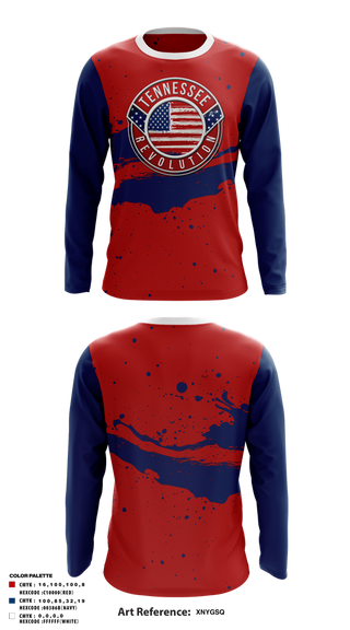 Long Sleeve Performance Shirt, Tennessee Revolution, , Teamtime, Team time, sublimation, custom sports apparel, team uniforms, spirit wear, spiritwear, sports uniforms, custom shirts, team store, custom team store, fundraiser sports, apparel fundraiser