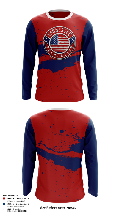 Tennessee Revolution 1838841 Long Sleeve Performance Shirt 1