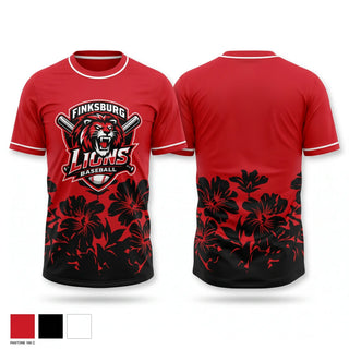 Short Sleeve Performance Shirt, Lions, Baseball, Teamtime, Team time, sublimation, custom sports apparel, team uniforms, spirit wear, spiritwear, sports uniforms, custom shirts, team store, custom team store, fundraiser sports, apparel fundraiser