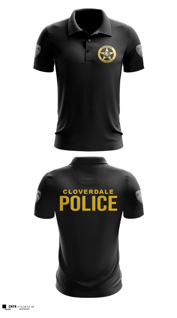 Short Sleeve Performance Polo, Cloverdale police department, Police, Teamtime, Team time, sublimation, custom sports apparel, team uniforms, spirit wear, spiritwear, sports uniforms, custom shirts, team store, custom team store, fundraiser sports, apparel fundraiser