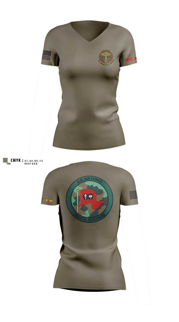 Womens Short Sleeve Vneck Shirt, 452 ASTS, Air Force, Teamtime, Team time, sublimation, custom sports apparel, team uniforms, spirit wear, spiritwear, sports uniforms, custom shirts, team store, custom team store, fundraiser sports, apparel fundraiser