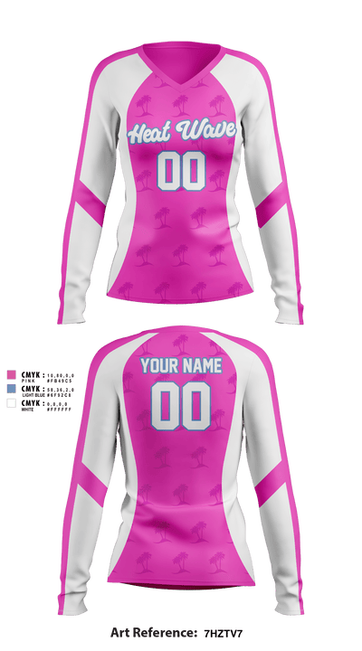 Gulf Coast Heat Volleyball 64929475 Women's Long Sleeve Shirt - 14