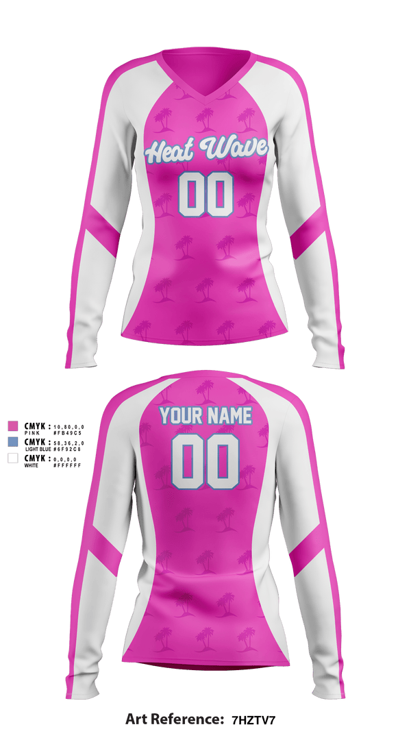 Gulf Coast Heat Volleyball 64929475 Women's Long Sleeve Shirt - 14