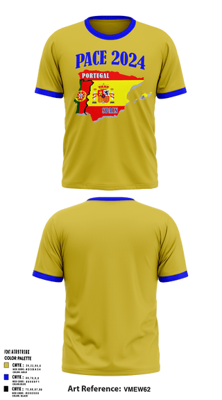 Pace Girls Track & Field 89547709 Short Sleeve Performance Shirt - 15