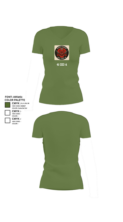 41 CEC-A 9986911 Women's Short Sleeve V-neck Shirt - 44