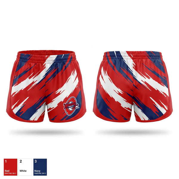 Womens Shorts, Okeeheelee Warriors, Baseball, Teamtime, Team time, sublimation, custom sports apparel, team uniforms, spirit wear, spiritwear, sports uniforms, custom shirts, team store, custom team store, fundraiser sports, apparel fundraiser