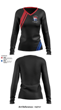 Conrad’s Martial Arts Center 73119270 Women's Long Sleeve V-neck Shirt - 140