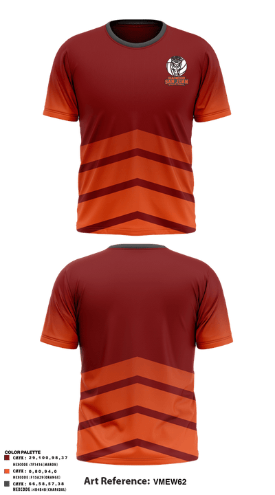 Rancho San Juan Boys Volleyball 81349459 Short Sleeve Performance Shirt - 3