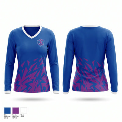 Coast 2 Coast Gaming Women's Long Sleeve V-neck Shirt - 1