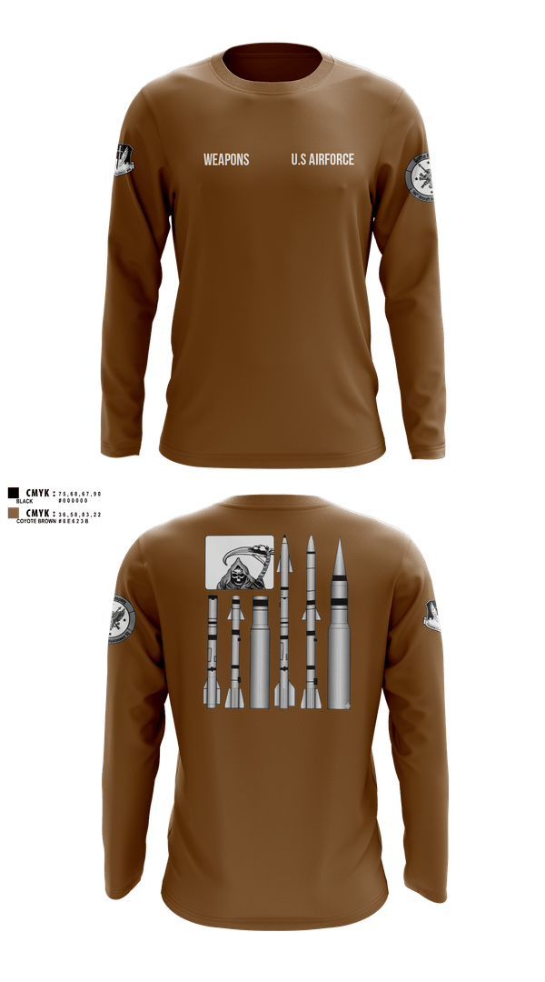 Long Sleeve Performance Shirt, 144 FW, National Guard, Teamtime, Team time, sublimation, custom sports apparel, team uniforms, spirit wear, spiritwear, sports uniforms, custom shirts, team store, custom team store, fundraiser sports, apparel fundraiser