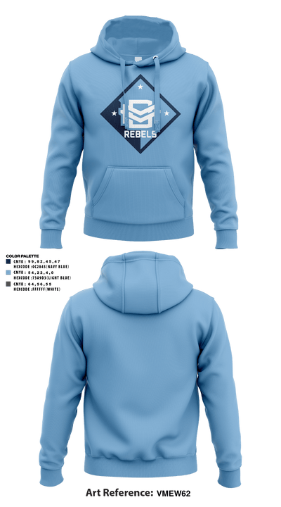 DMV Rebels Basketball Club 43601809 Hoodie - 3