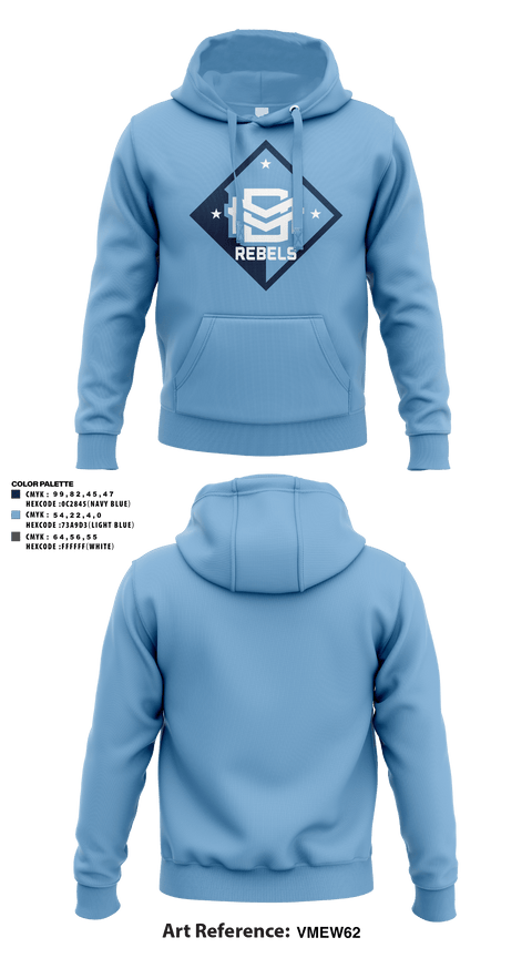 DMV Rebels Basketball Club 43601809 Hoodie - 3