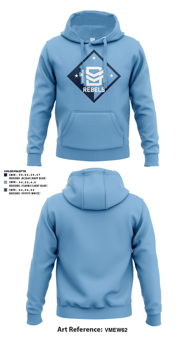 DMV Rebels Basketball Club 43601809 Hoodie - 3