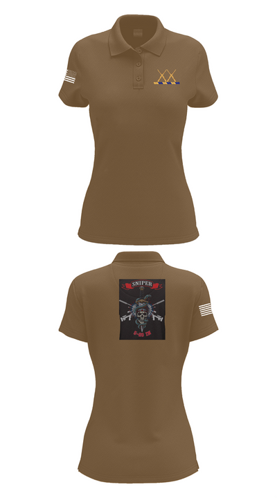 5-20 Infantry, Sniper section 41937492 Women's Short Sleeve Performance Polo  - 15