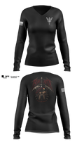 B. CO, 112th SIG BN Women's Long Sleeve V-neck Shirt - 11