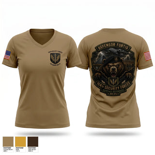 Womens Short Sleeve Vneck Shirt, 164th security forces, Air Force, Teamtime, Team time, sublimation, custom sports apparel, team uniforms, spirit wear, spiritwear, sports uniforms, custom shirts, team store, custom team store, fundraiser sports, apparel fundraiser