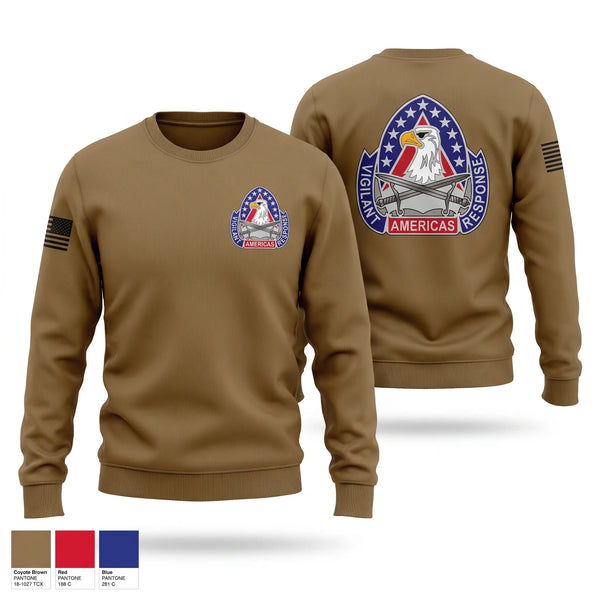 Crew Neck Sweatshirt, 410th Contracting Support Brigade, Army, Teamtime, Team time, sublimation, custom sports apparel, team uniforms, spirit wear, spiritwear, sports uniforms, custom shirts, team store, custom team store, fundraiser sports, apparel fundraiser