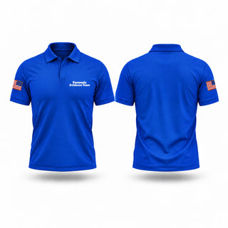 Short Sleeve Performance Polo, Forensic Evidence Team, Police, Teamtime, Team time, sublimation, custom sports apparel, team uniforms, spirit wear, spiritwear, sports uniforms, custom shirts, team store, custom team store, fundraiser sports, apparel fundraiser