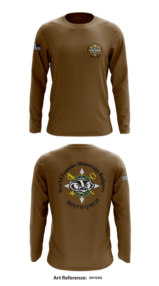 889TH QMCO Mountain Badgers 26510585 Long Sleeve Performance Shirt - 7