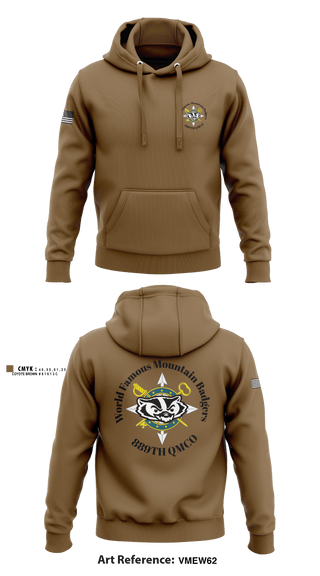 889TH QMCO Mountain Badgers 26510585 Hoodie - 7