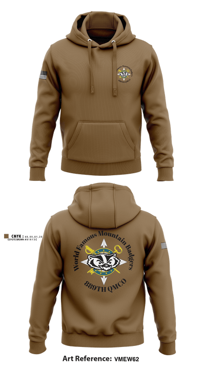 889TH QMCO Mountain Badgers 26510585 Hoodie - 7