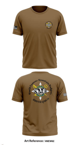 889TH QMCO Mountain Badgers 26510585 Short Sleeve Performance Shirt - 7