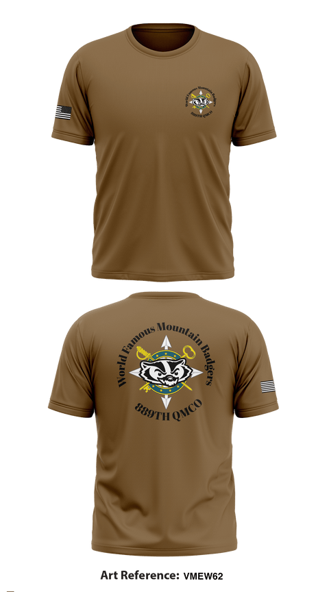 889TH QMCO Mountain Badgers 26510585 Short Sleeve Performance Shirt - 7