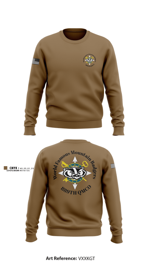 889TH QMCO Mountain Badgers 26510585 Crew Neck Sweatshirt - 7